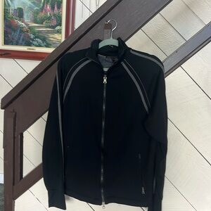 Men’s banana republic large zipper jacket zip pockets black